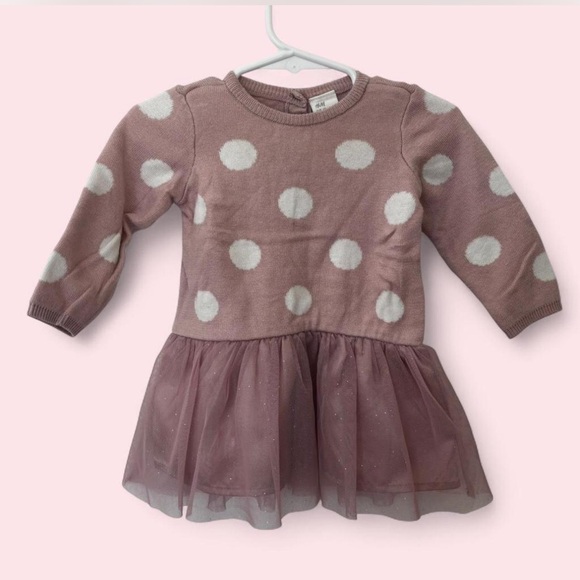 H&M Other - H&M Baby Dusty Pink Knit Sweater Dress